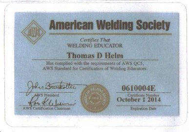 Thomas D Helm AWS CWI Card2